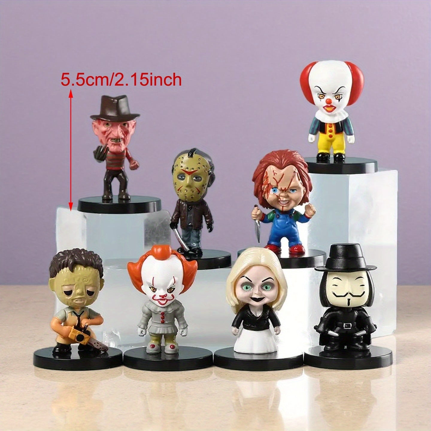 Tnessential Horror Movie Figure Dolls Collectors 3D Decor
