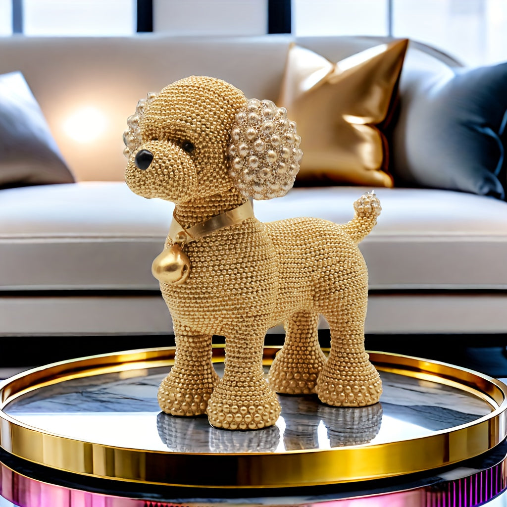 Tnessential Collectible Figurines Modern Luxury Teddy with Creative 3D Decor