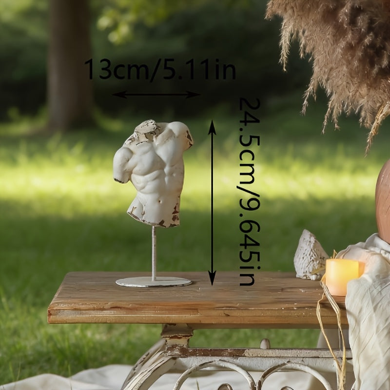 Tnessential Elegant White Cast Iron/ Figurine Statue 3D Decor