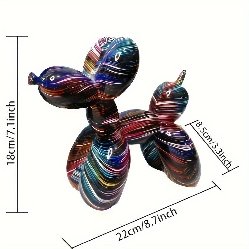 Tnessential Starry Sky Balloon Dog Sculpture Animal Statue Ation 3D Decor