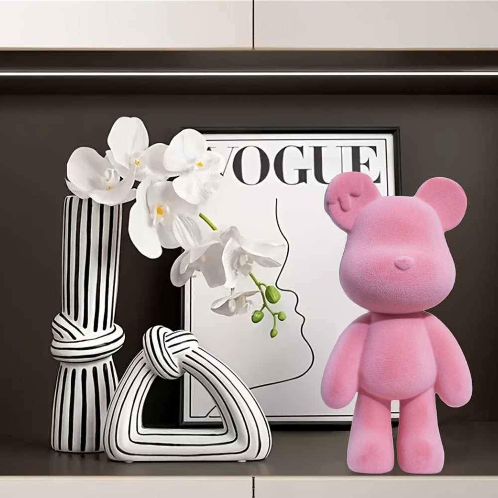 Tnessential Bear Decorative Resin Sculpture for 3D Decor