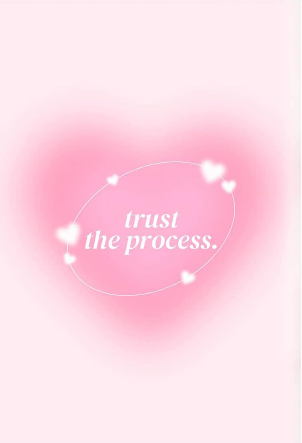 MOTIVATIONAL CUTE "TRUST THE PROCESS" CANVAS POSTER