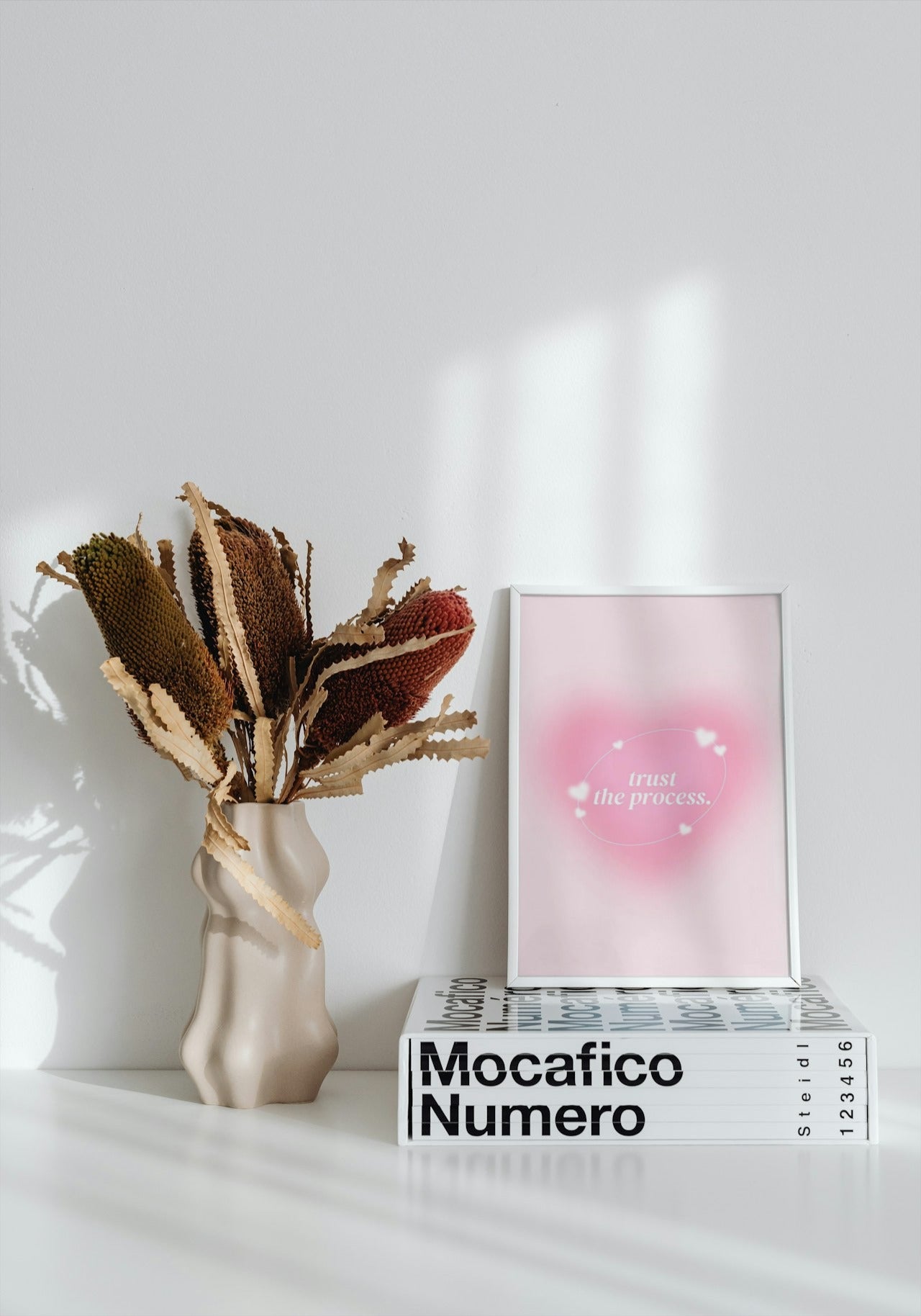 MOTIVATIONAL CUTE "TRUST THE PROCESS" CANVAS POSTER