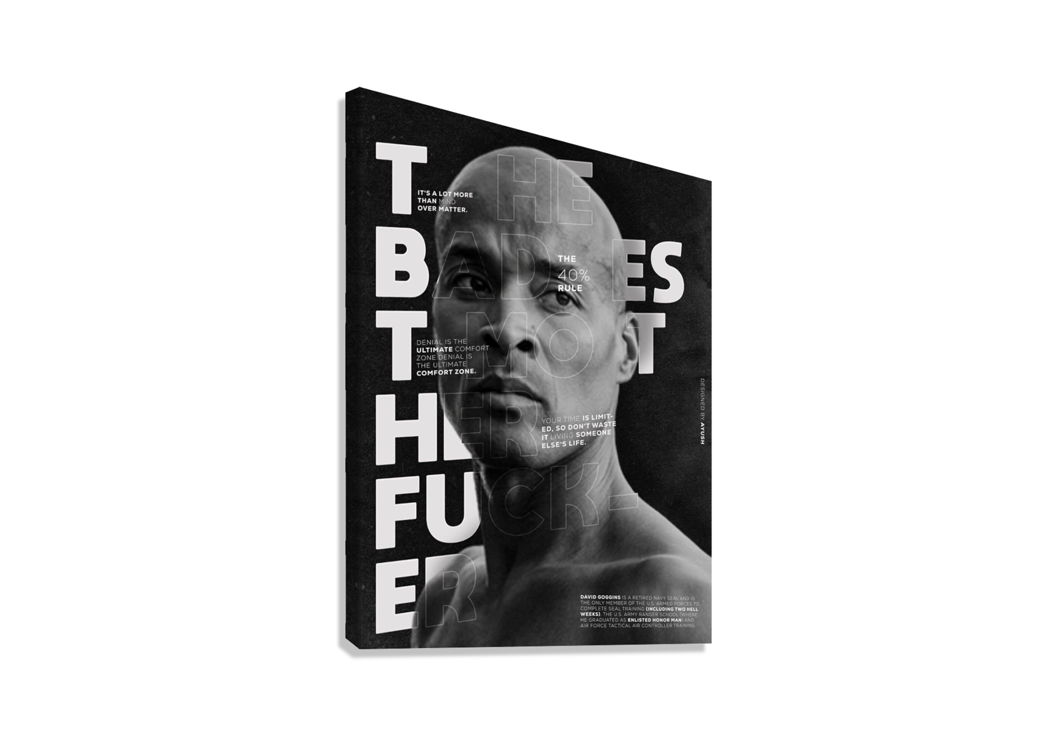 DAVID GOGGINS CANVAS POSTER