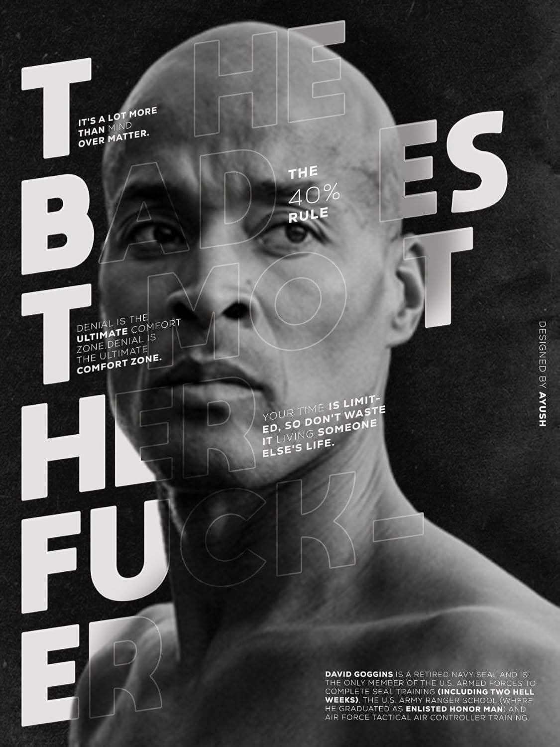 DAVID GOGGINS CANVAS POSTER