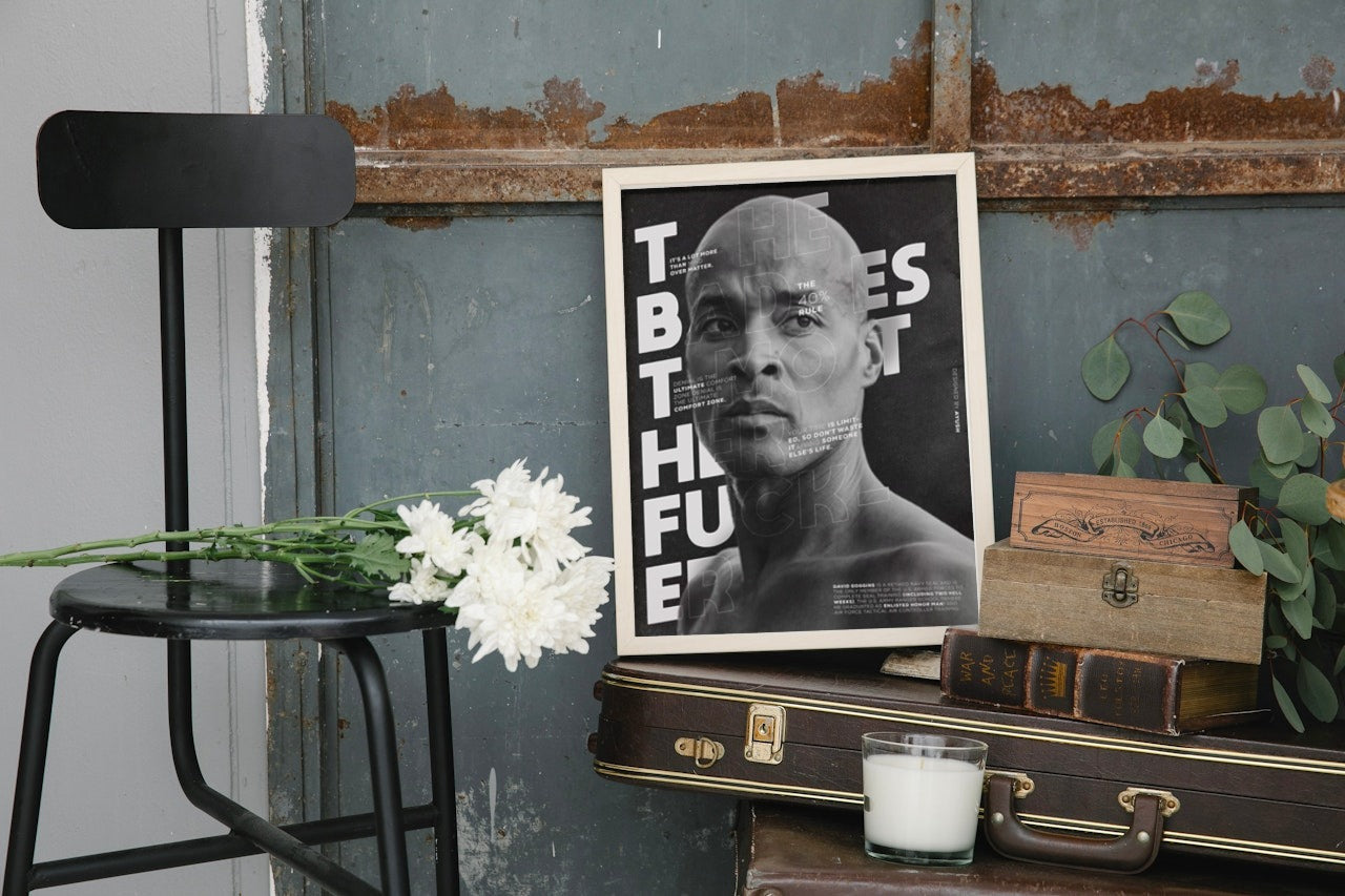DAVID GOGGINS CANVAS POSTER
