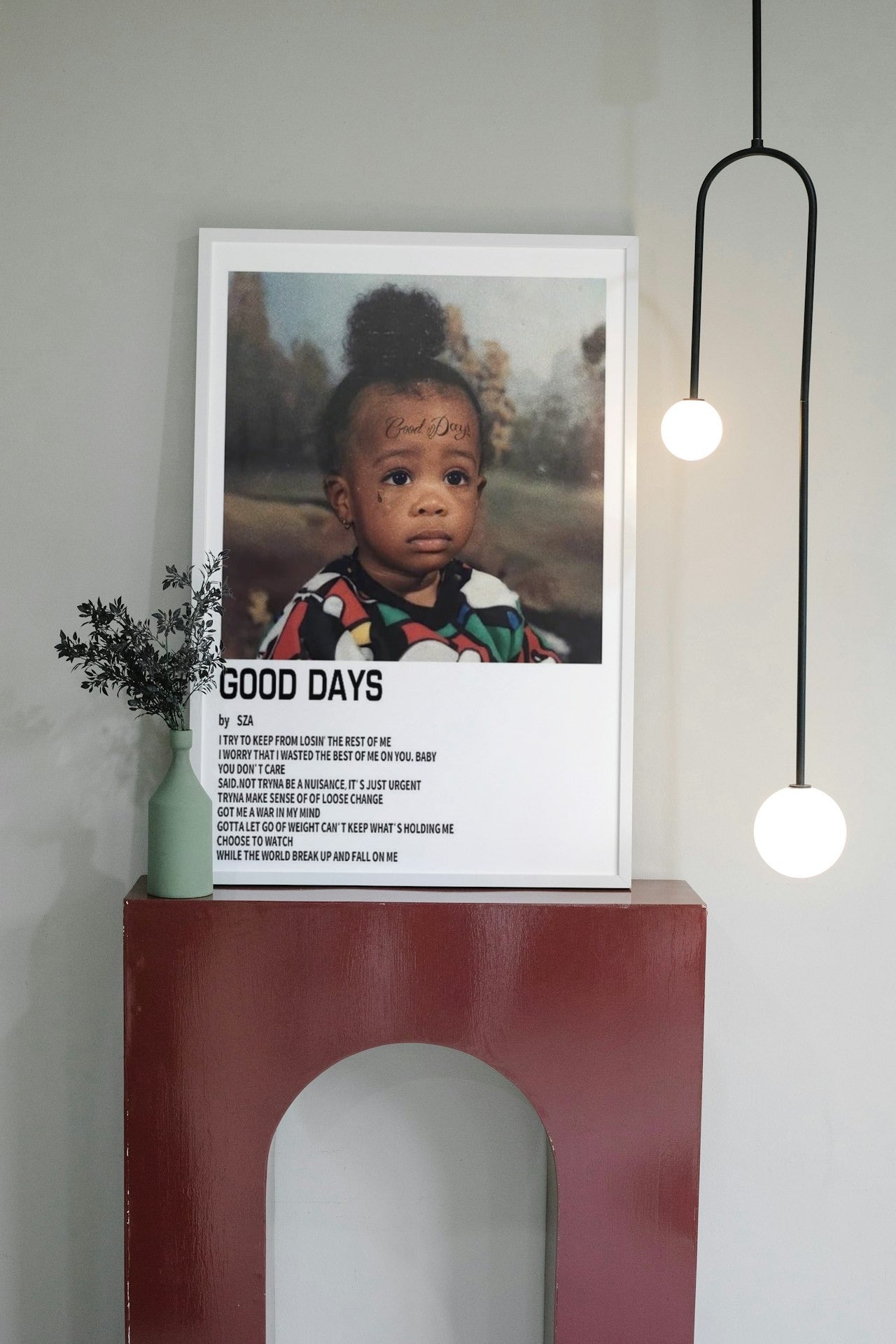 SZA "GOOD DAYS " CANVAS POSTER