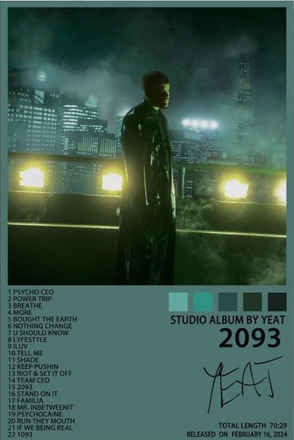 YEAT "2093" CANVAS POSTER
