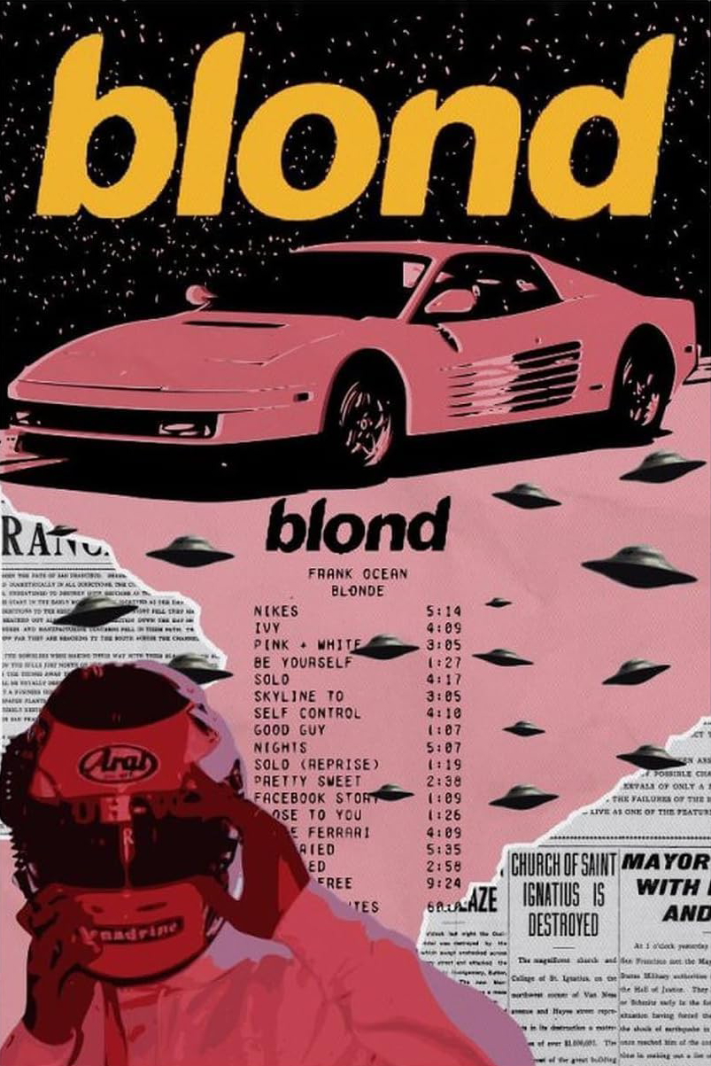FRANK OCEAN BLOND CANVAS POSTER