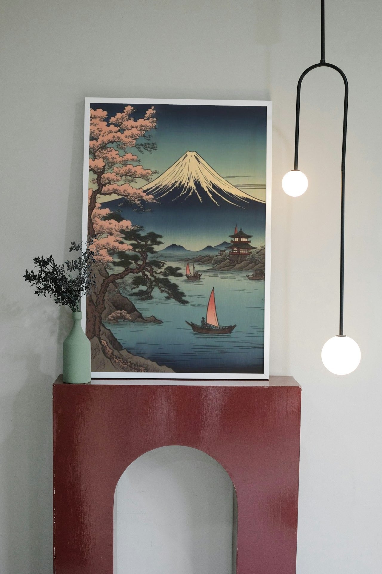 MOUNTAINS OF JAPAN CANVAS POSTER