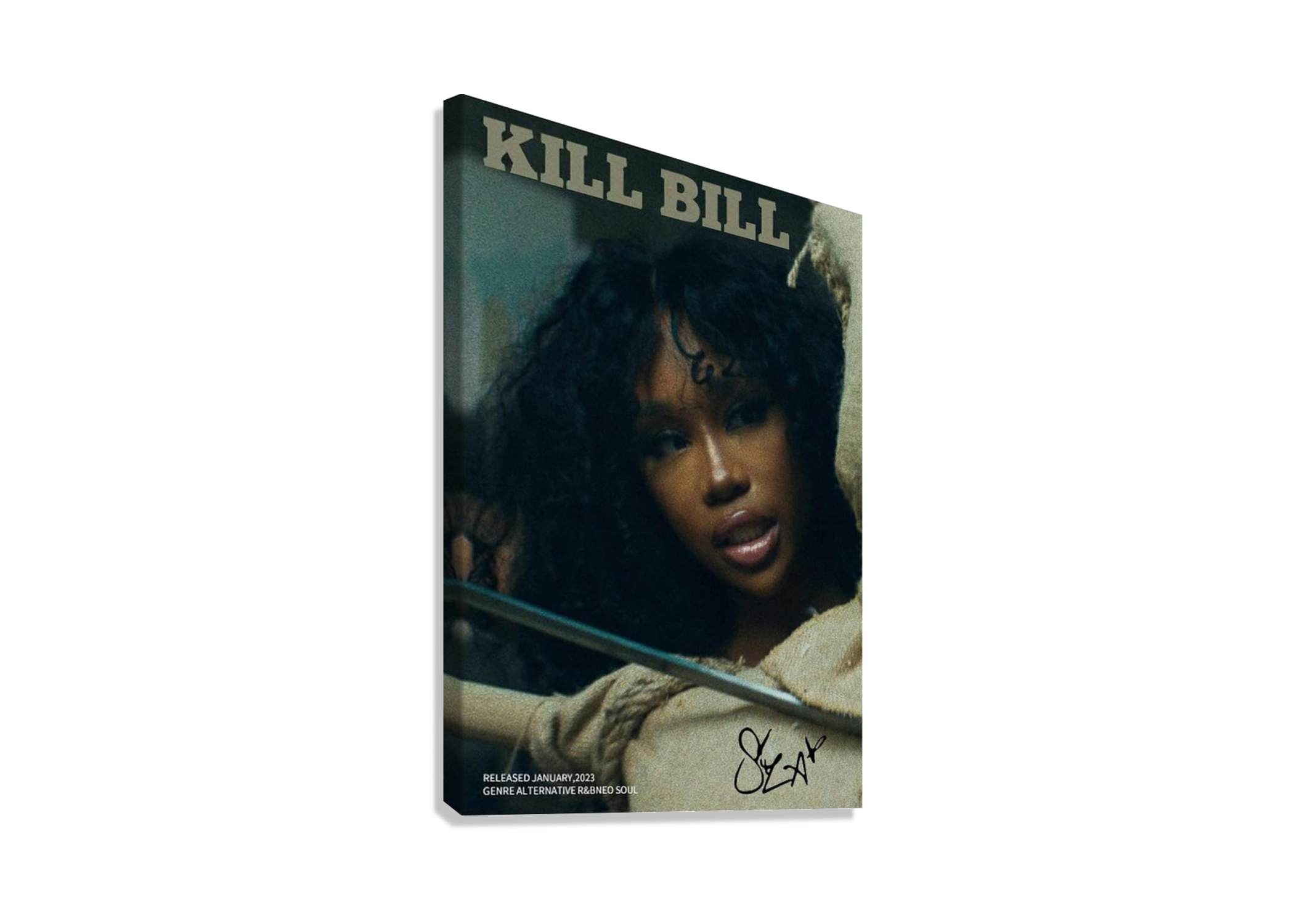 SZA "KILL BILL" CANVAS POSTER