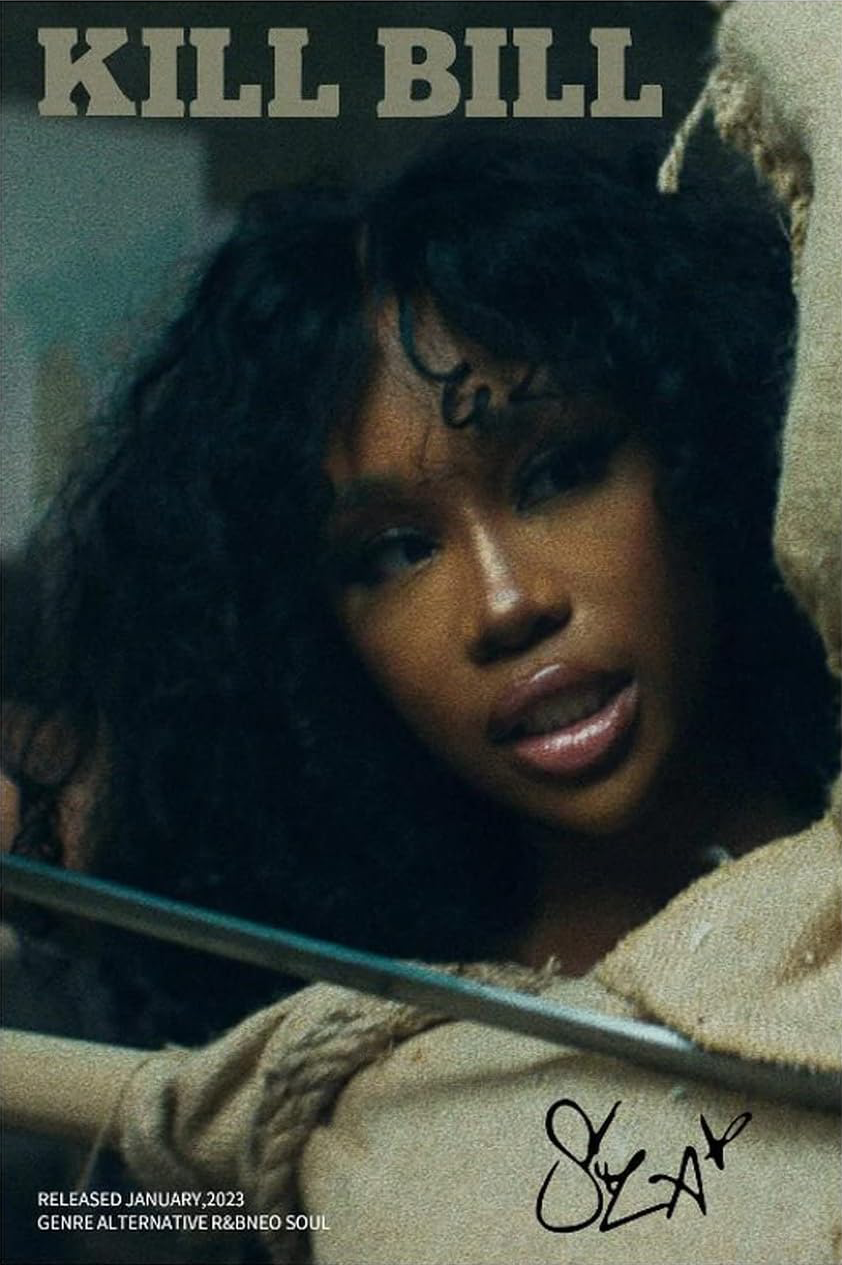 SZA "KILL BILL" CANVAS POSTER