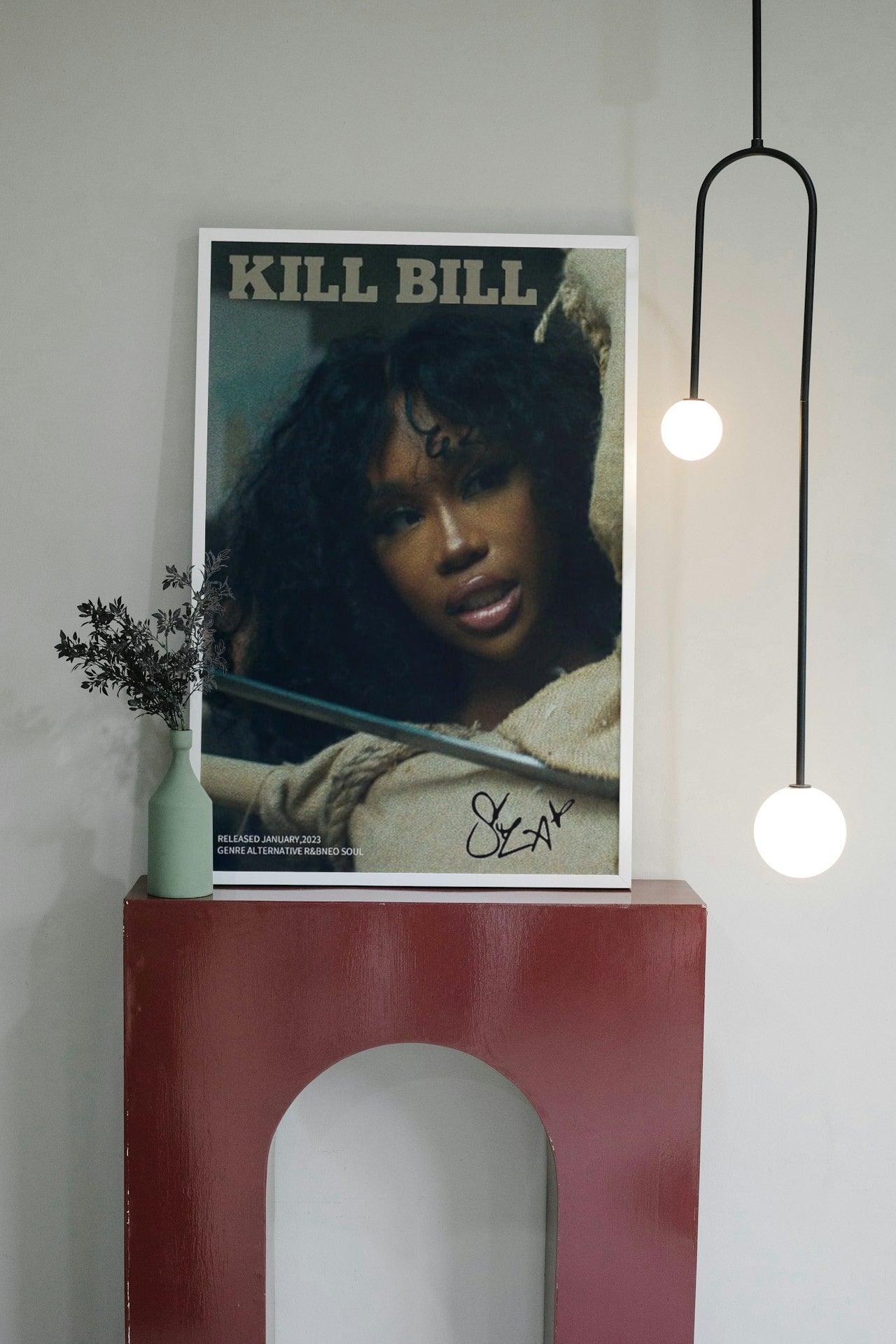 SZA "KILL BILL" CANVAS POSTER