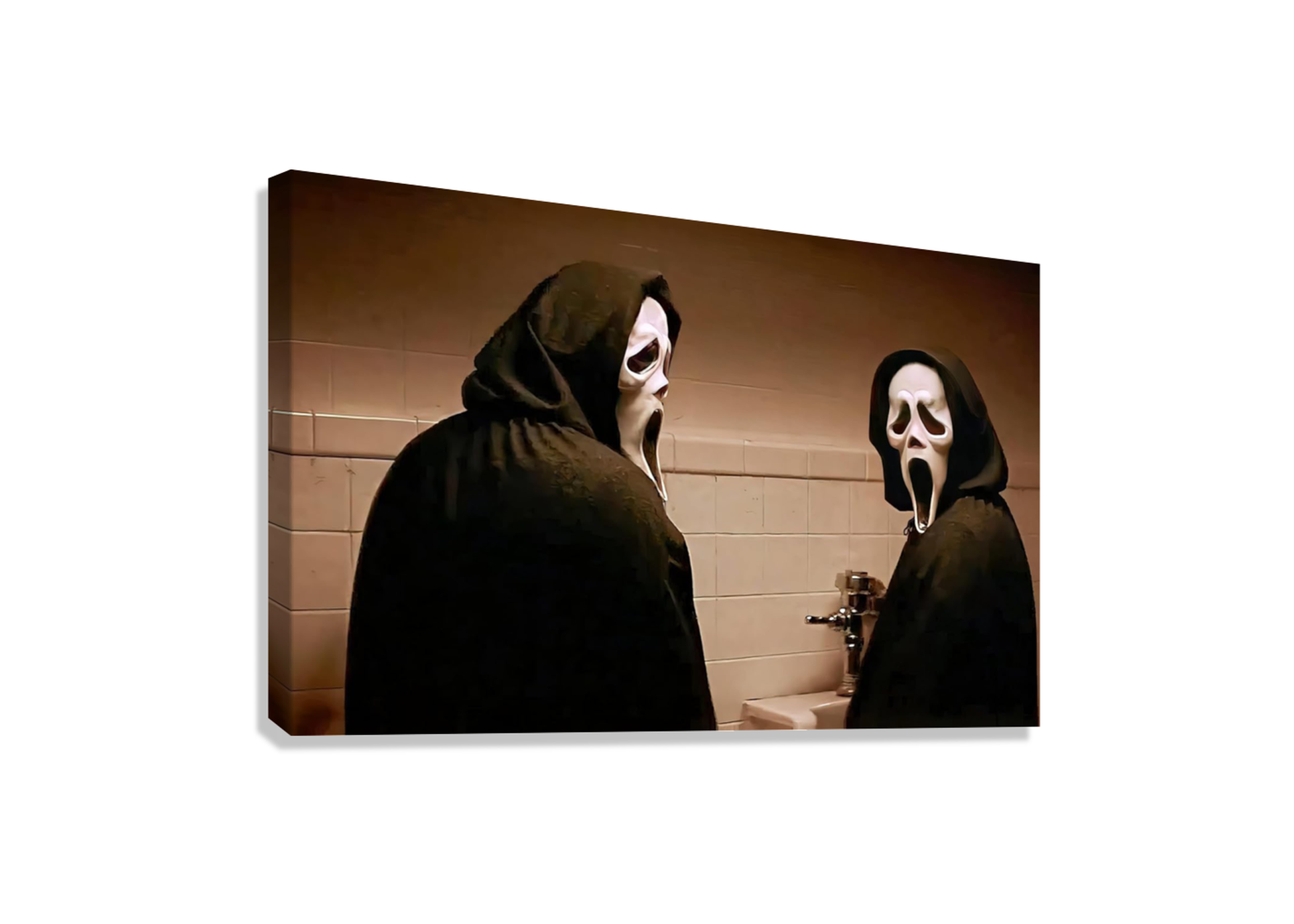 FUNNY GHOST FACE CANVAS POSTER