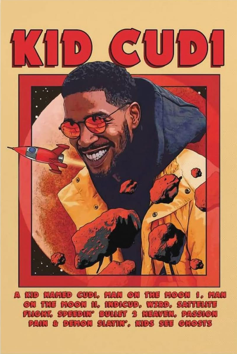 KID CUDI CANVAS POSTER