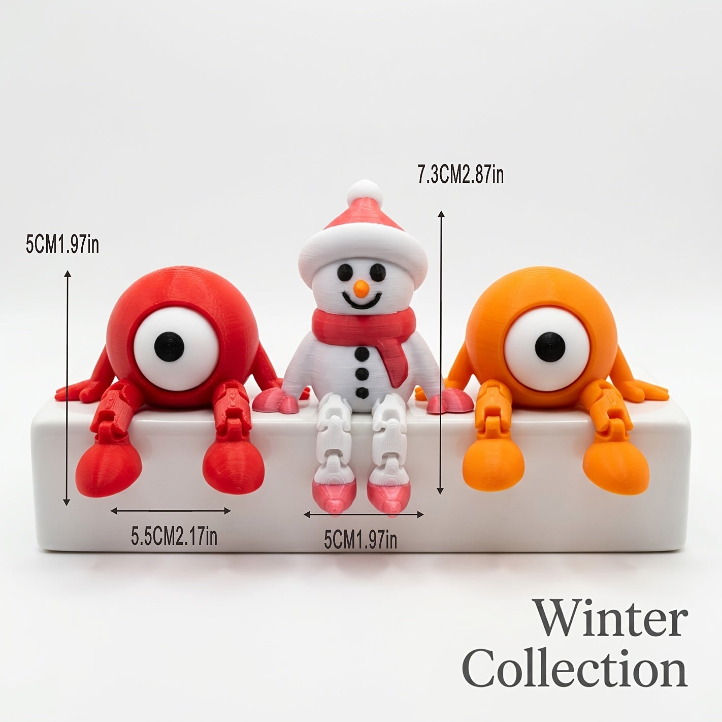 Tnessential Collectible Figurines 1pc\u002f2pcs Random Color Combination 3D Decor