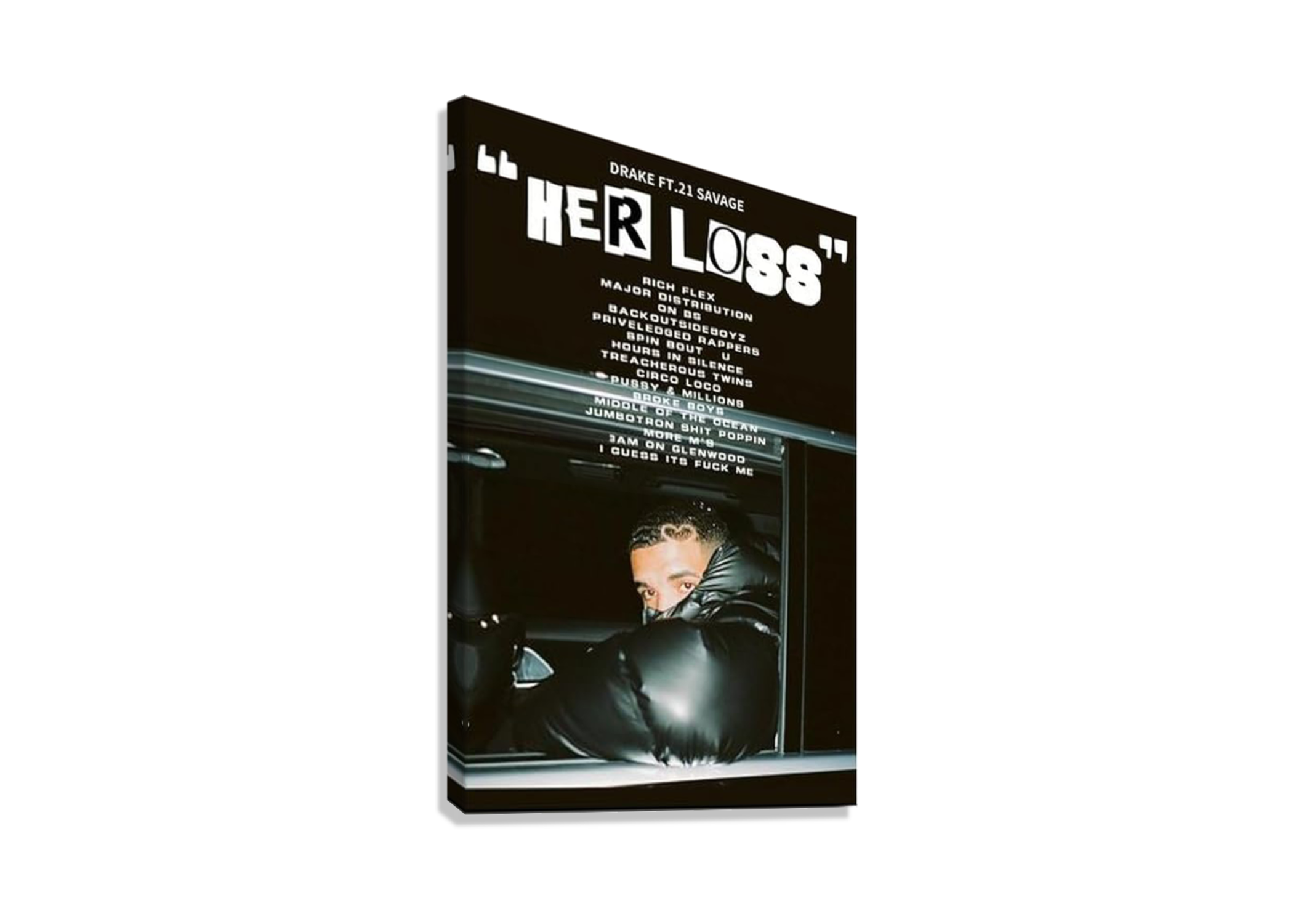 DRAKE "HER LOSS" CANVAS POSTER