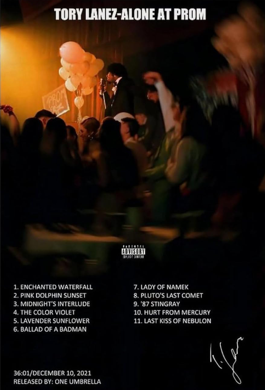 TORY LANEZ "ALONE AT PROM "