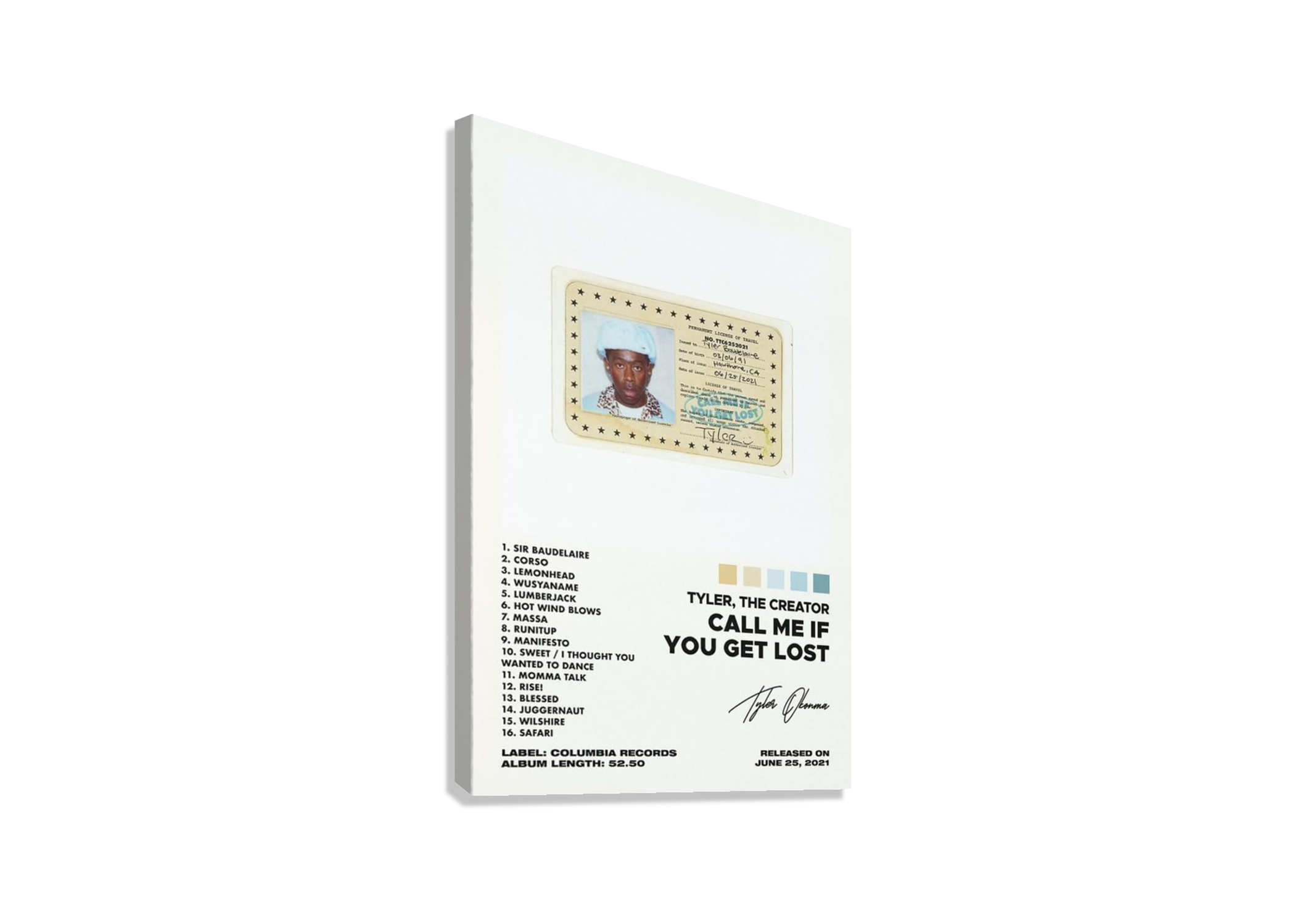 TYLER THE CREATOR " CALL ME IF YOU GET LOST "