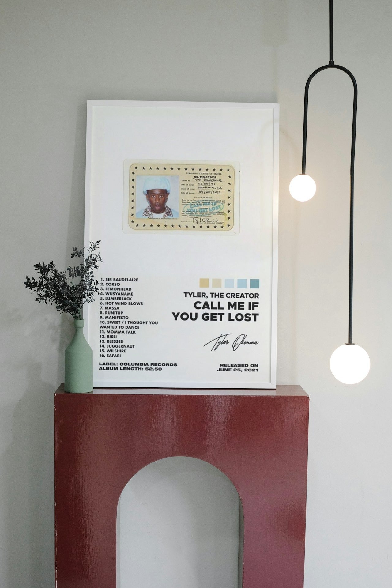 TYLER THE CREATOR " CALL ME IF YOU GET LOST "