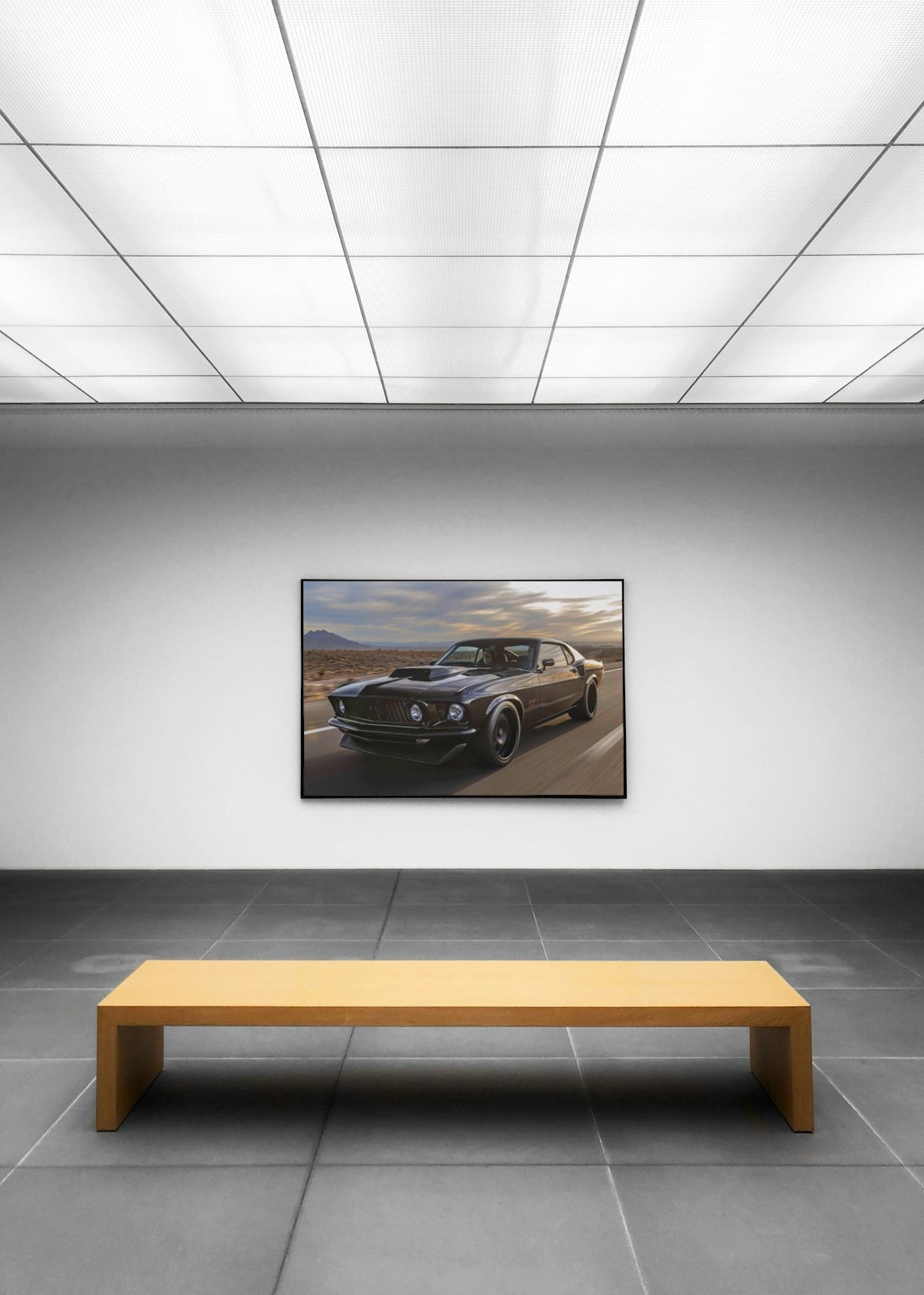MUSTANG CANVAS POSTER