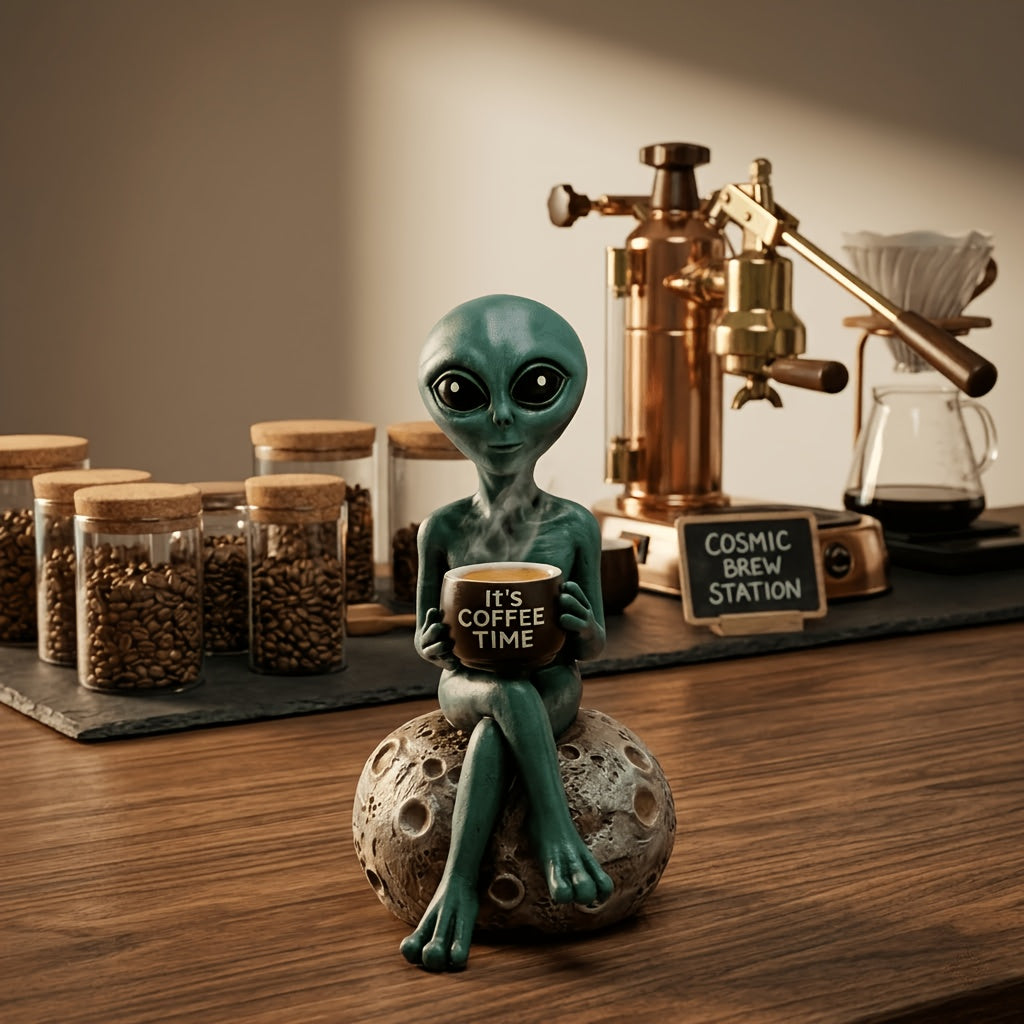 Tnessential SWAITE Green Alien Figurine 3D Decor