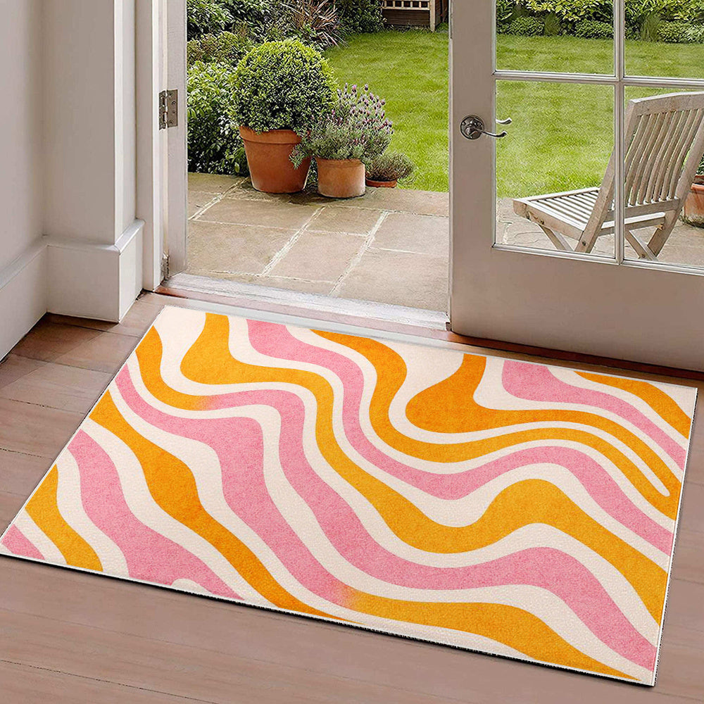 PINK ABSTRACT 3 RUG view 5