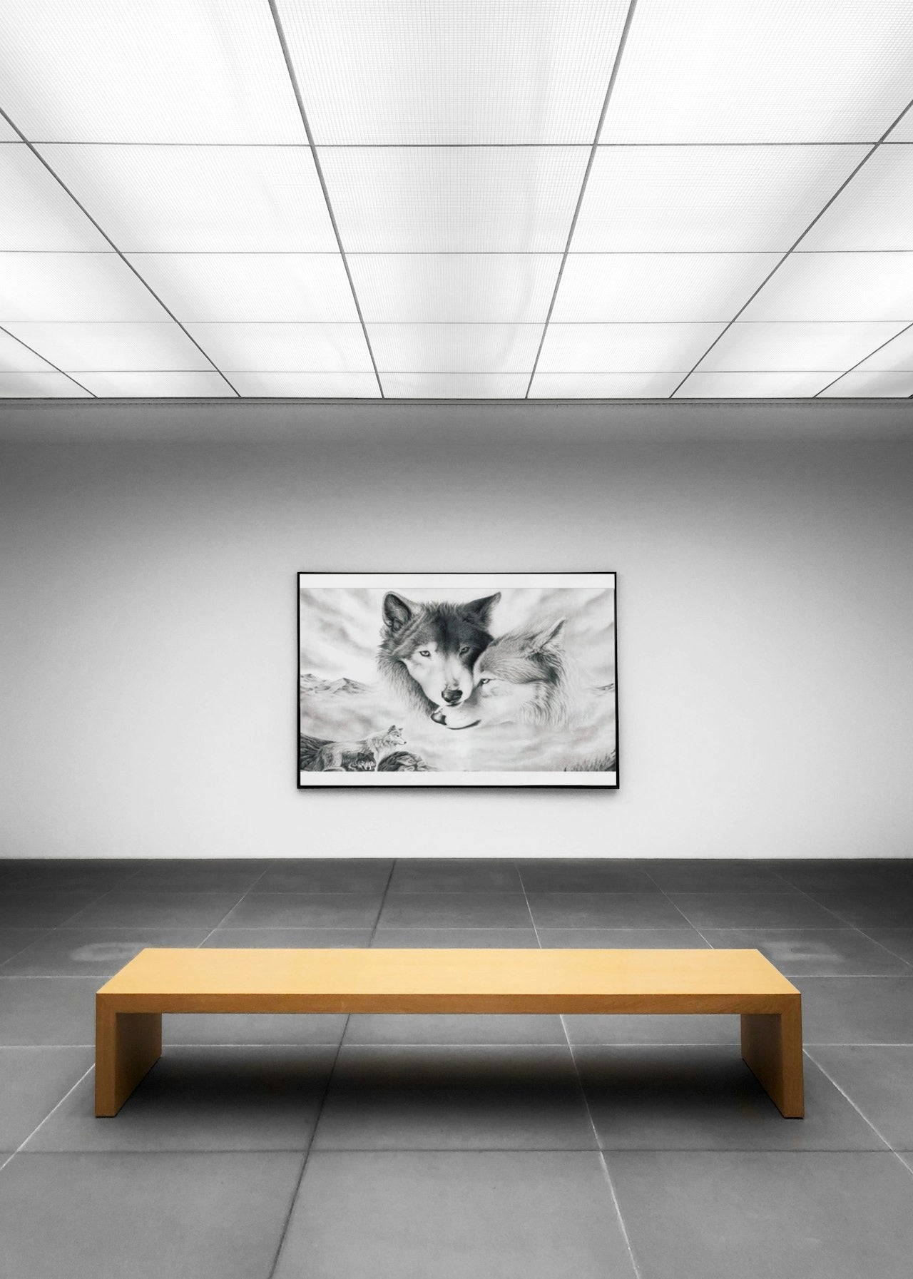 WOLF CANVAS POSTER
