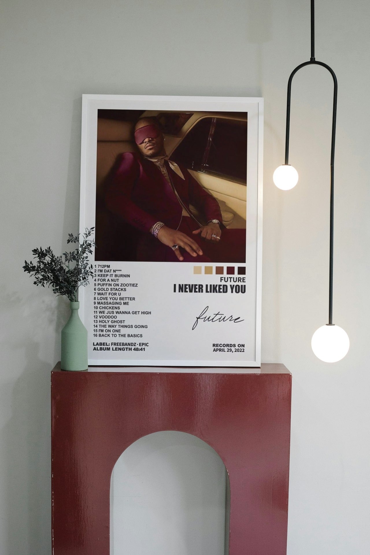 FUTURE "I NEVER LIKED YOU " CANVAS POSTER
