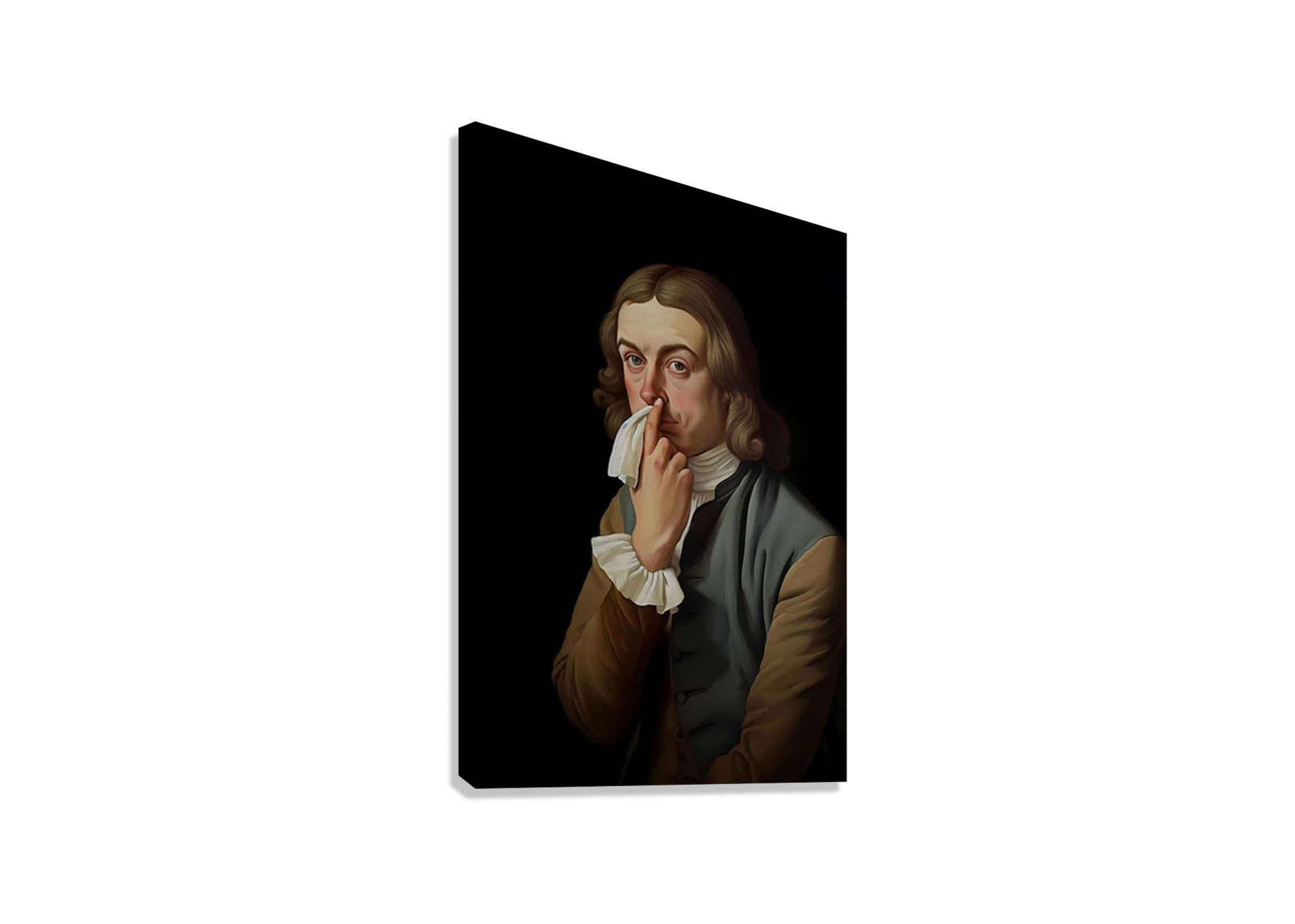 A FUNNY VICTORIAN PAINTING CANVAS POSTER