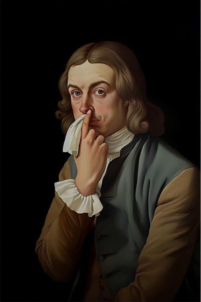 A FUNNY VICTORIAN PAINTING CANVAS POSTER