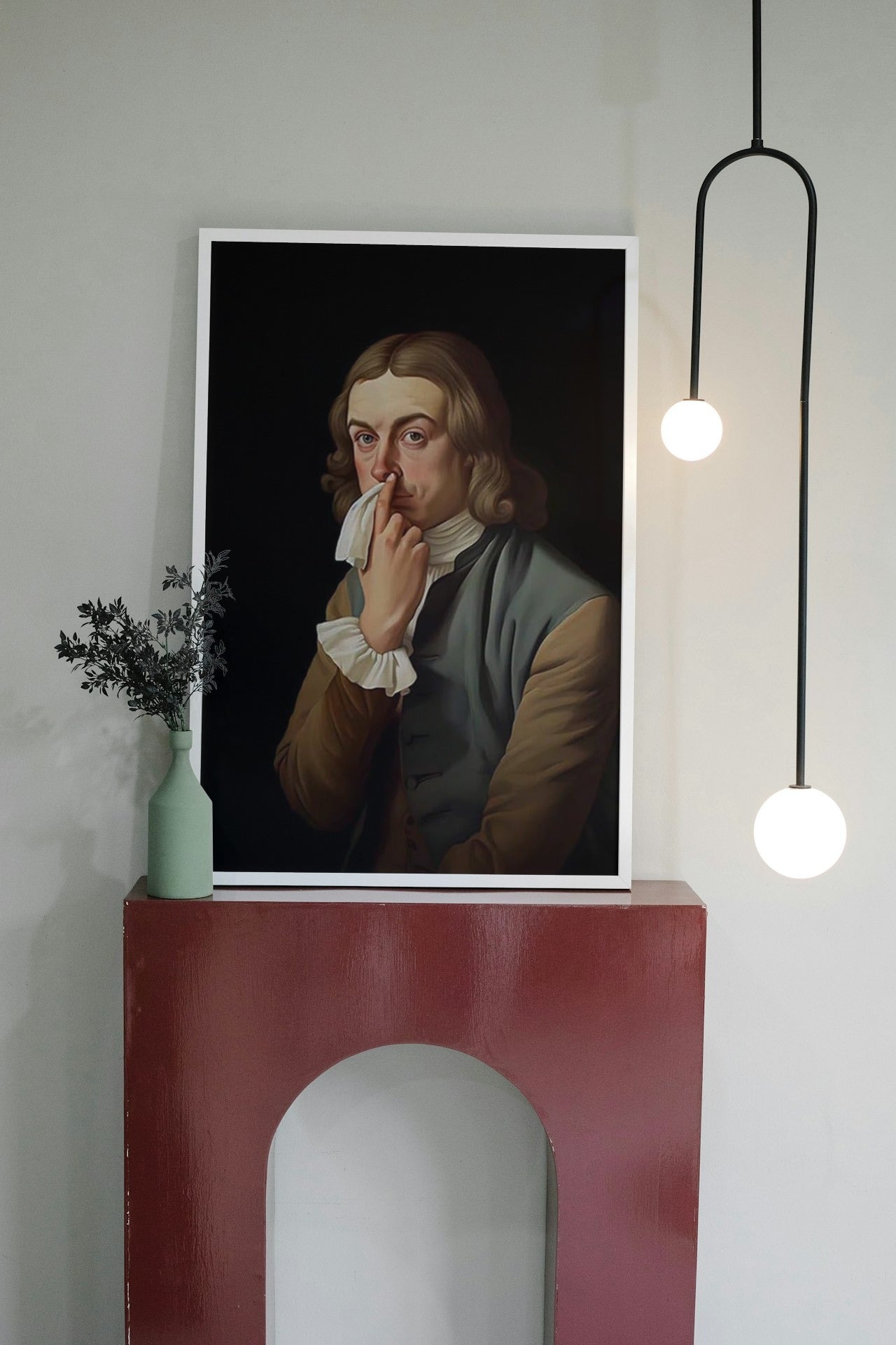 A FUNNY VICTORIAN PAINTING CANVAS POSTER