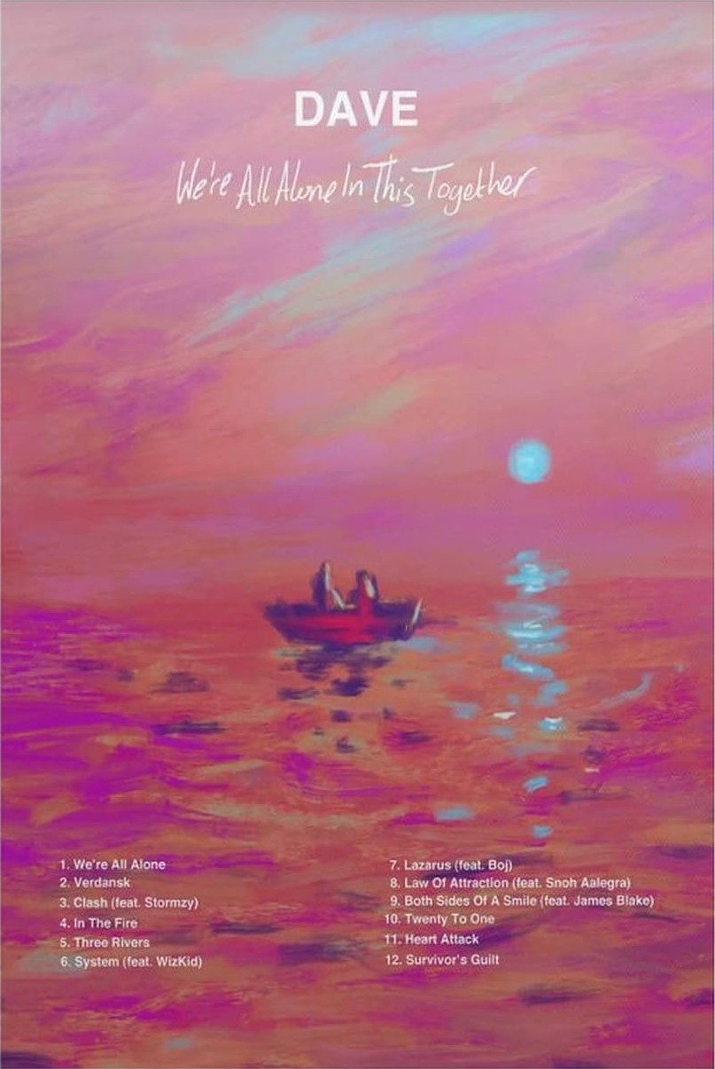 DAVE " WE'RE ALL TOGETHER " CANVAS POSTER