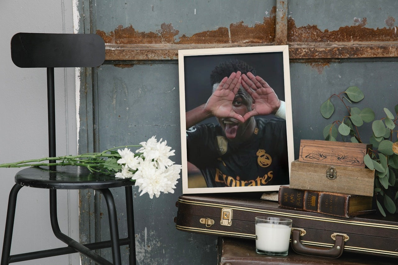 VINICIUS JUNIOR FOOTBALL CANVAS POSTER