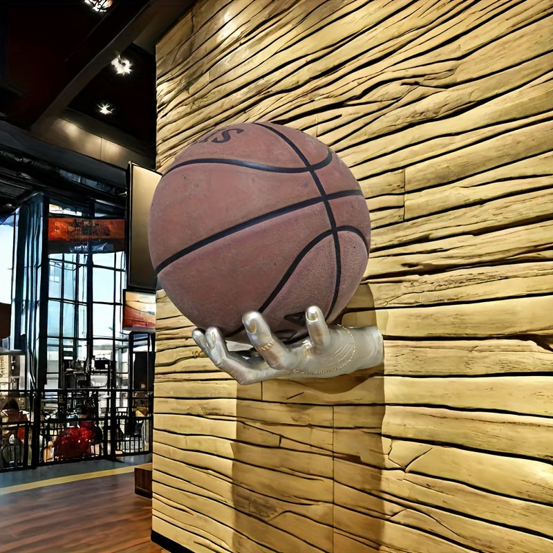 Tnessential Wall-mounted Sports Ball Display Rack 3D Decor