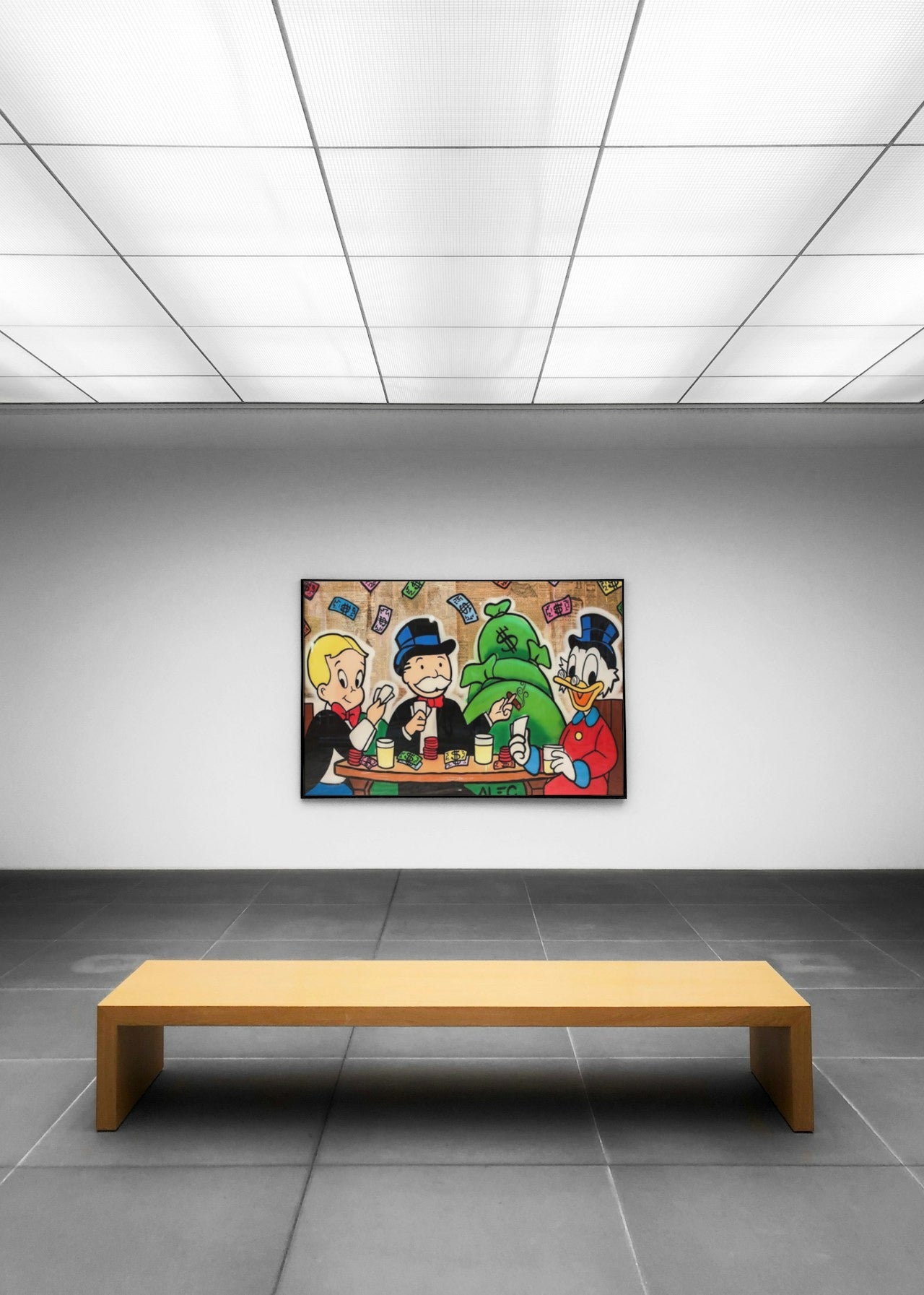 MONOPOLY X SCROOGE GRAFFITI CANVAS POSTER
