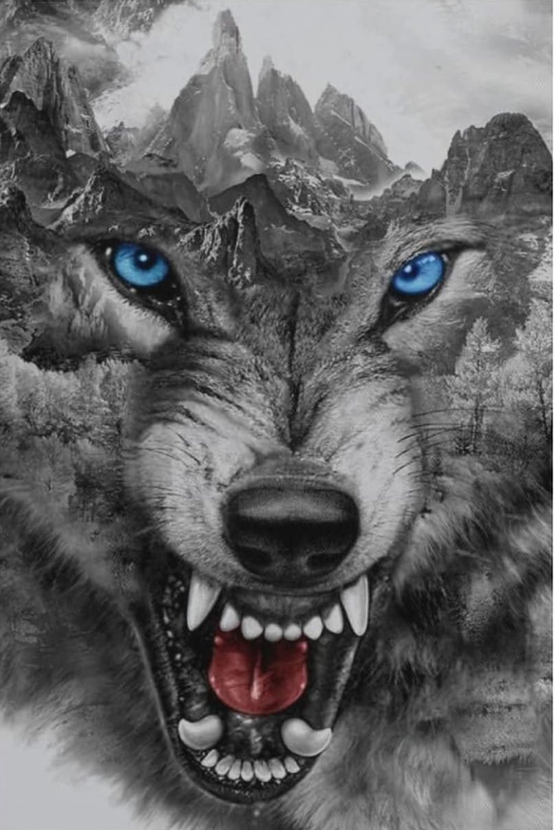 WOLF CANVAS POSTER
