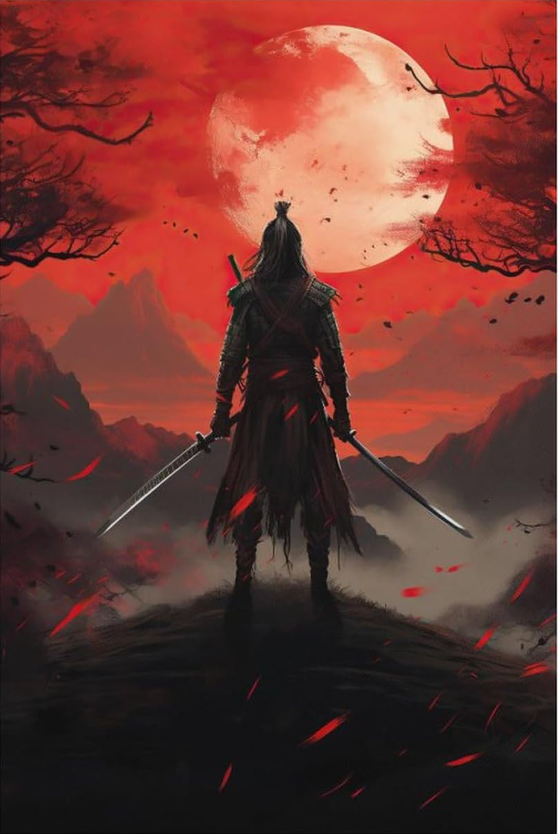 ANIME SAMURAI CANVAS POSTER