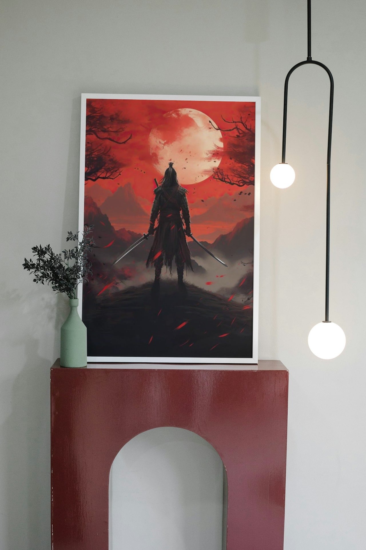 ANIME SAMURAI CANVAS POSTER