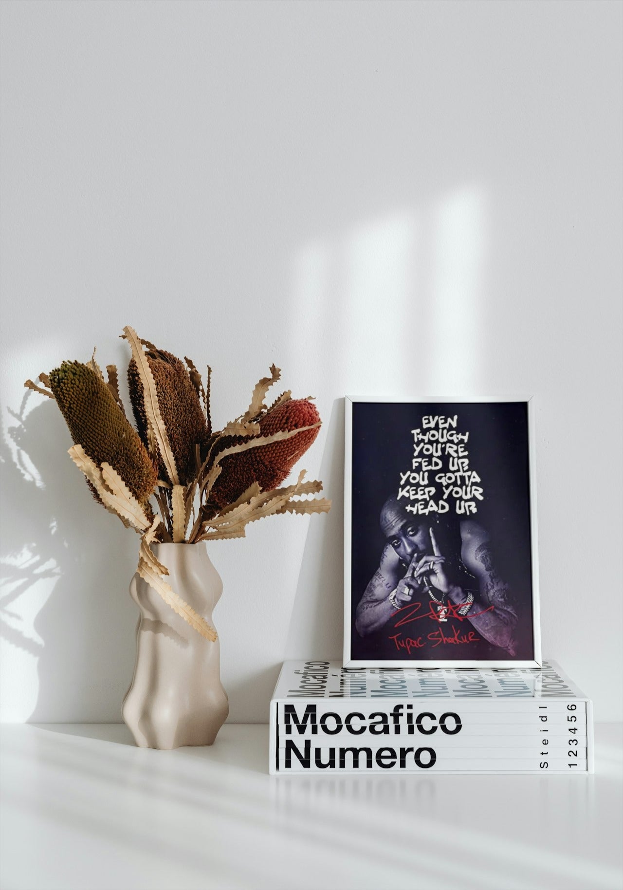 TUPAC MOTIVAITONAL CANVAS POSTER