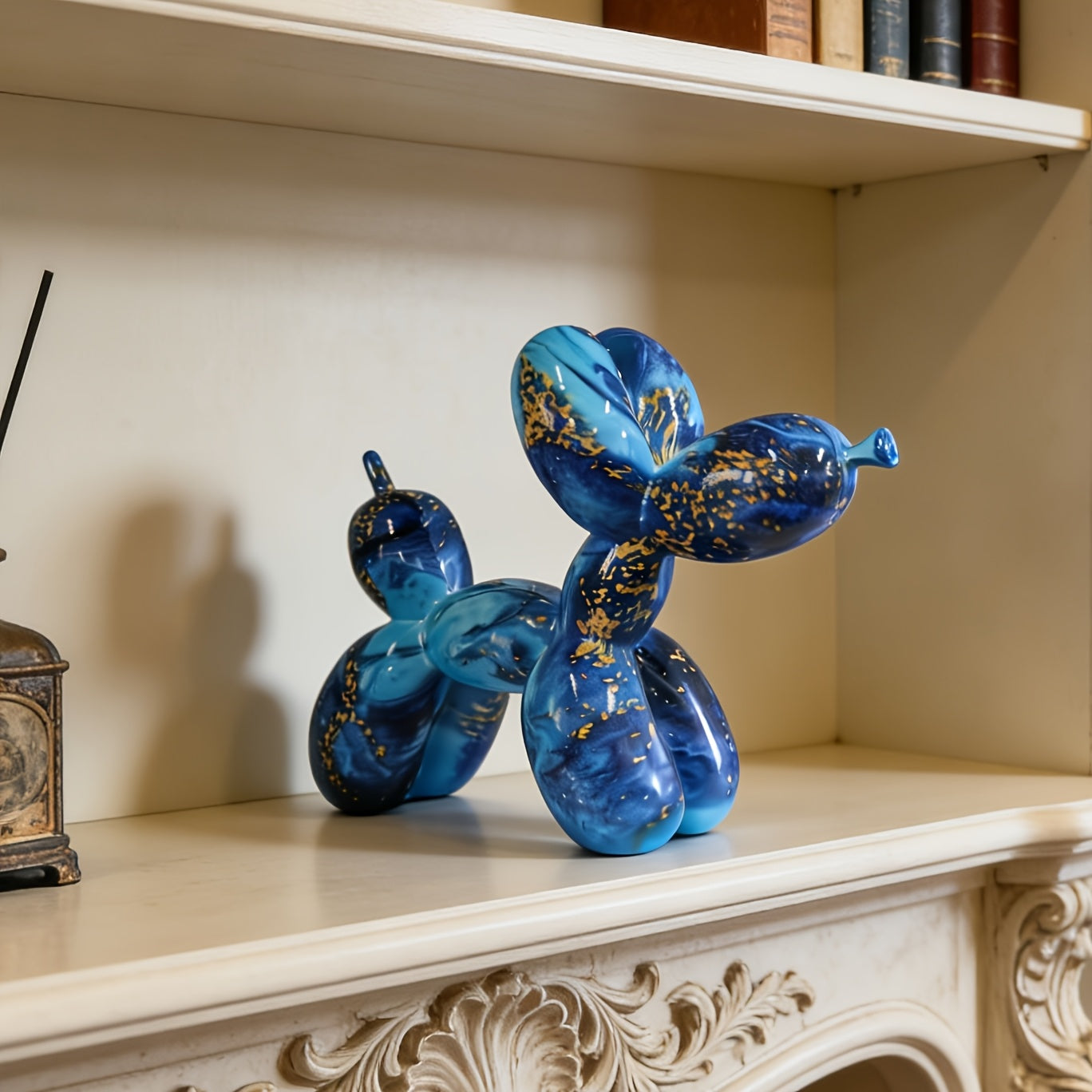 Tnessential Starry Blue Balloon Dog Figurine 3D Decor