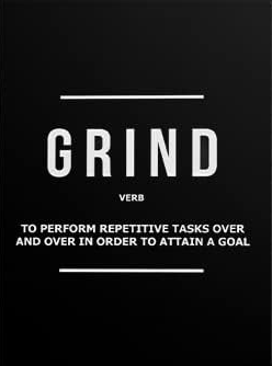 GRIND MOTIVATIONAL CANVAS POSTER