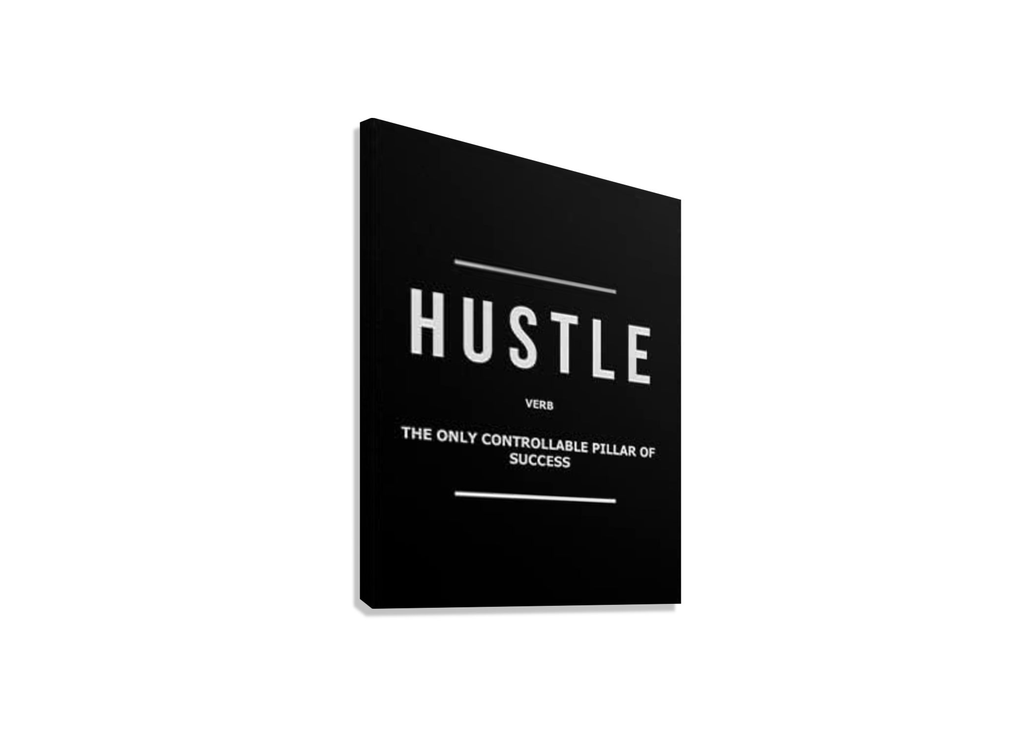HUSTLE MOTIVATIONAL CANVAS POSTER