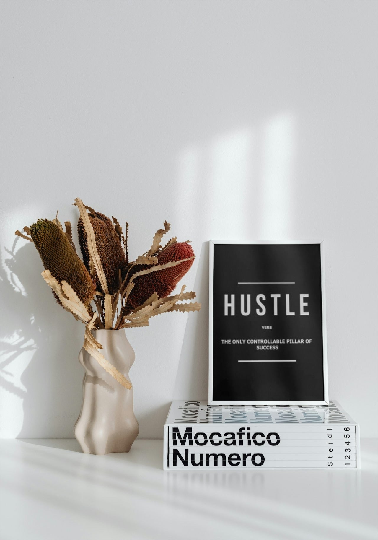 HUSTLE MOTIVATIONAL CANVAS POSTER