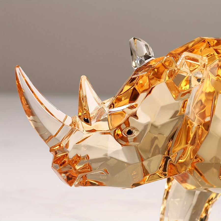 Tnessential Transparent Resin Feng Shui Galloping Horse 3D Decor
