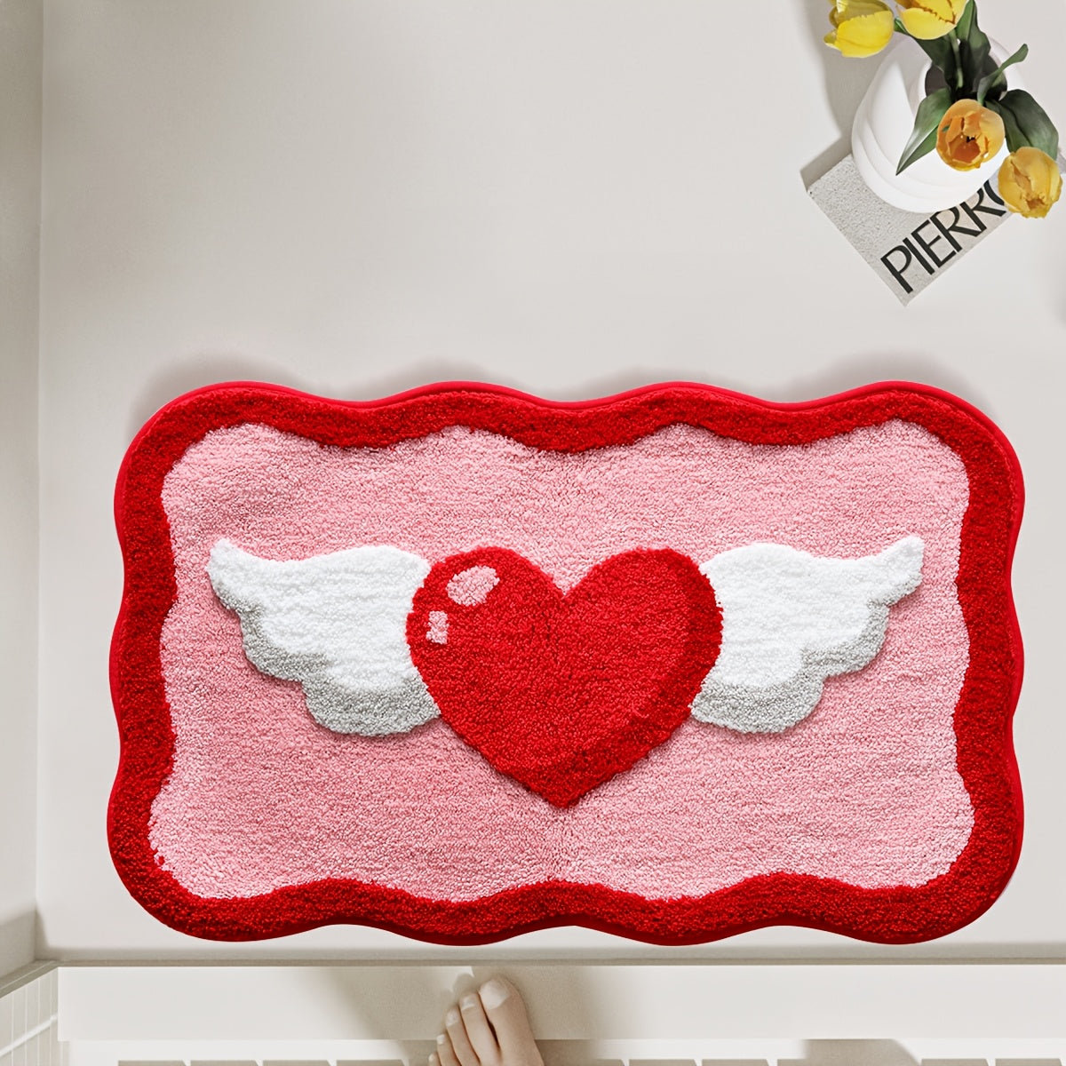 VALENTINES FLOCKING RUG view 2