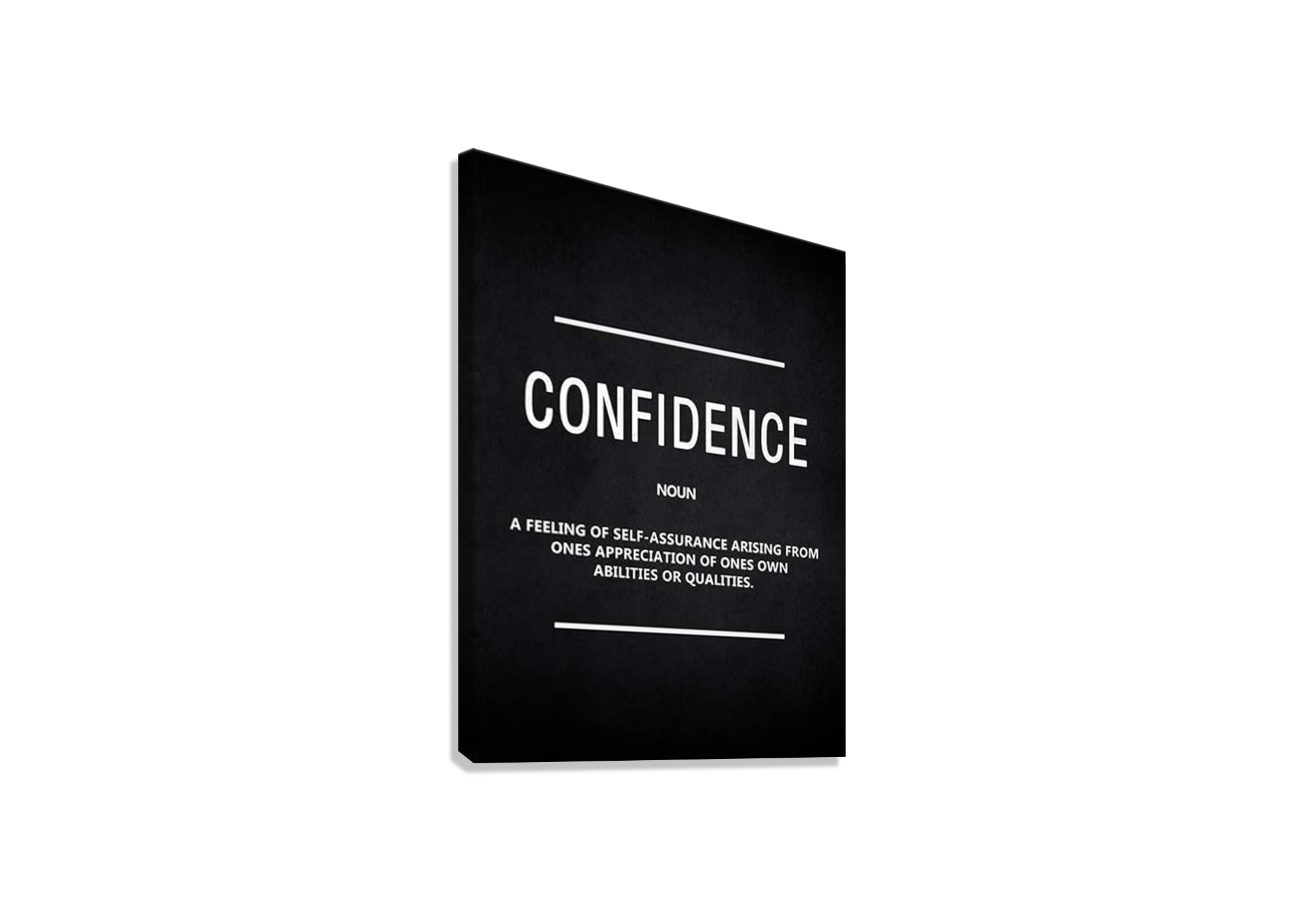CONFIDENCE MOTIVATIONAL CANVAS POSTER