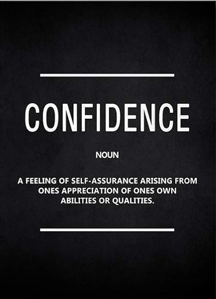 CONFIDENCE MOTIVATIONAL CANVAS POSTER