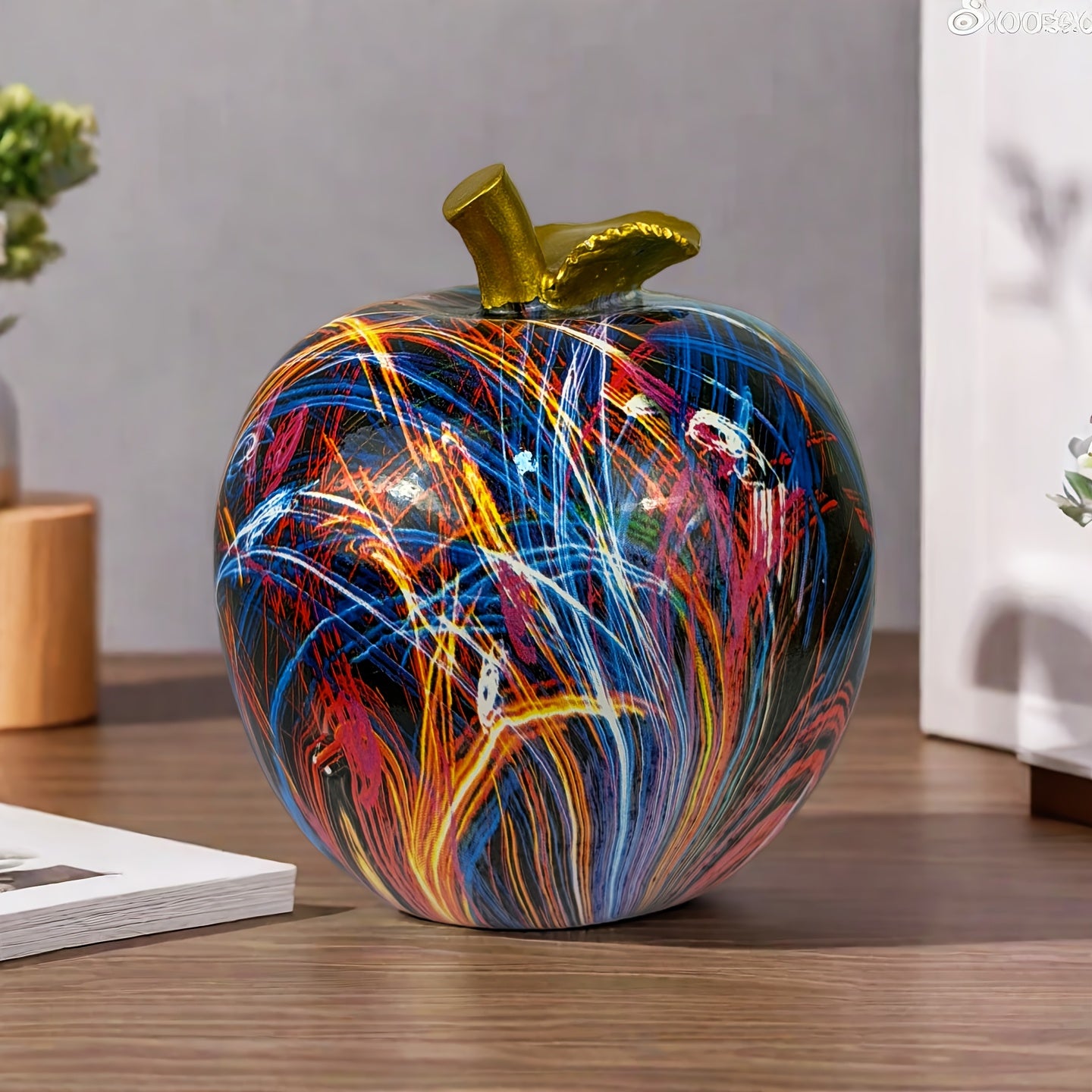 Tnessential Graffiti Art Apple Ornament 3D Decor