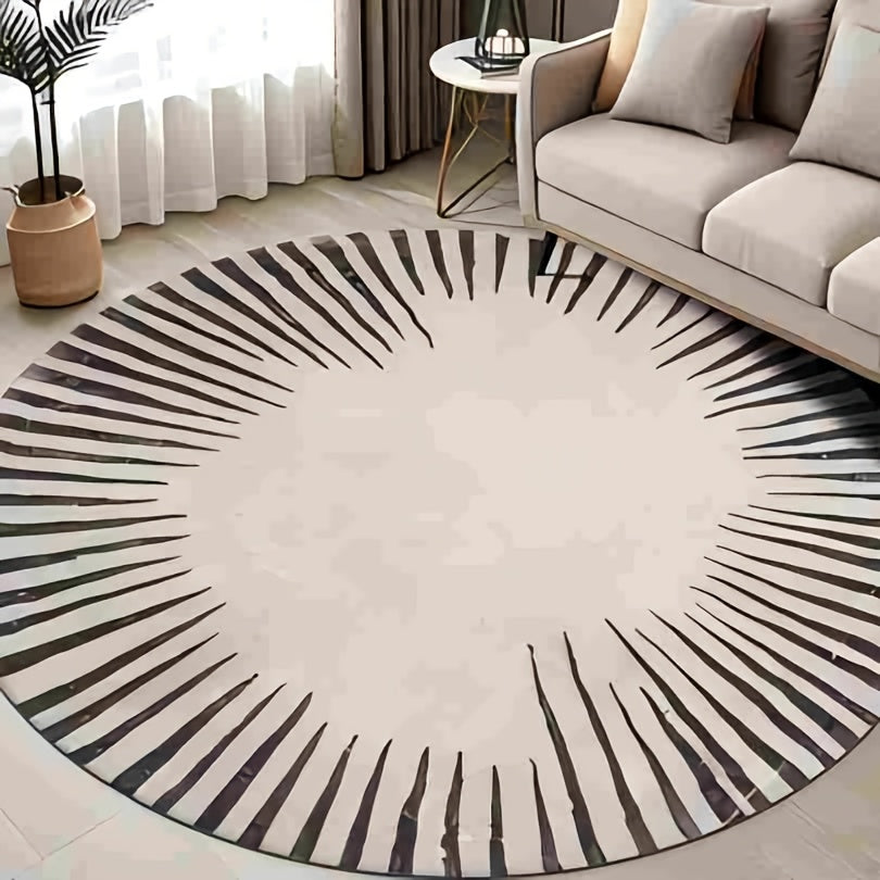 WHITE ROUND 2 RUG view 5